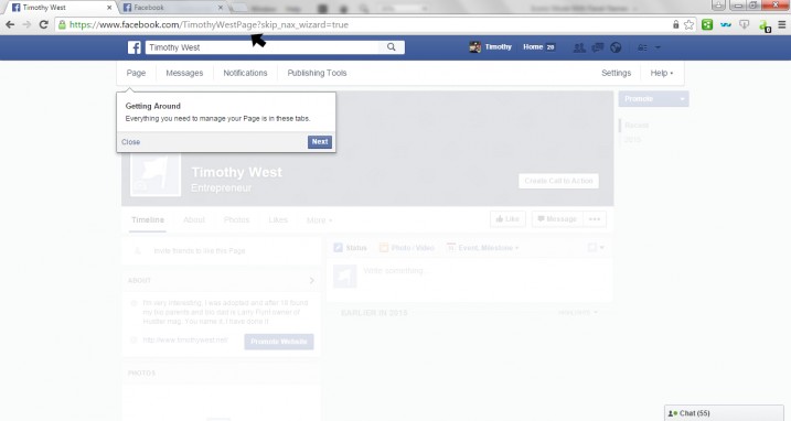 Create Facebook Page Step 8